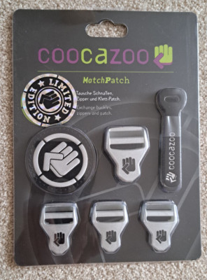 Coocazoo MatchPatch Set schwarz silber Black Metal  Limited Edition NEU