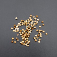100pcs Natural Picture Stone 3mm Round Cab Cabochon for DIY Jewelry Making