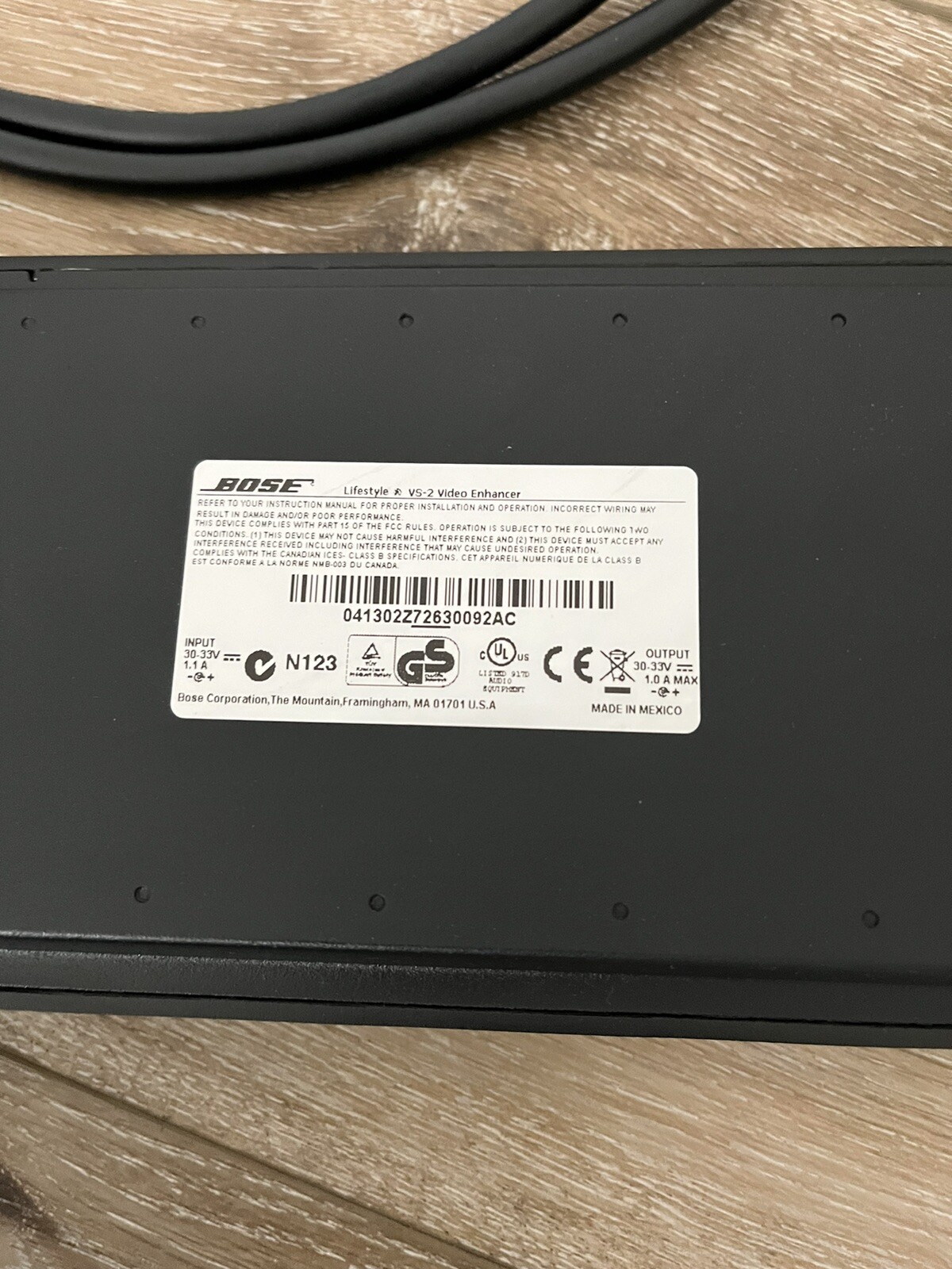 Bose Lifestyle VS-2 HDMI Video Upgrade Enhancer with Power Supply W/ Cable