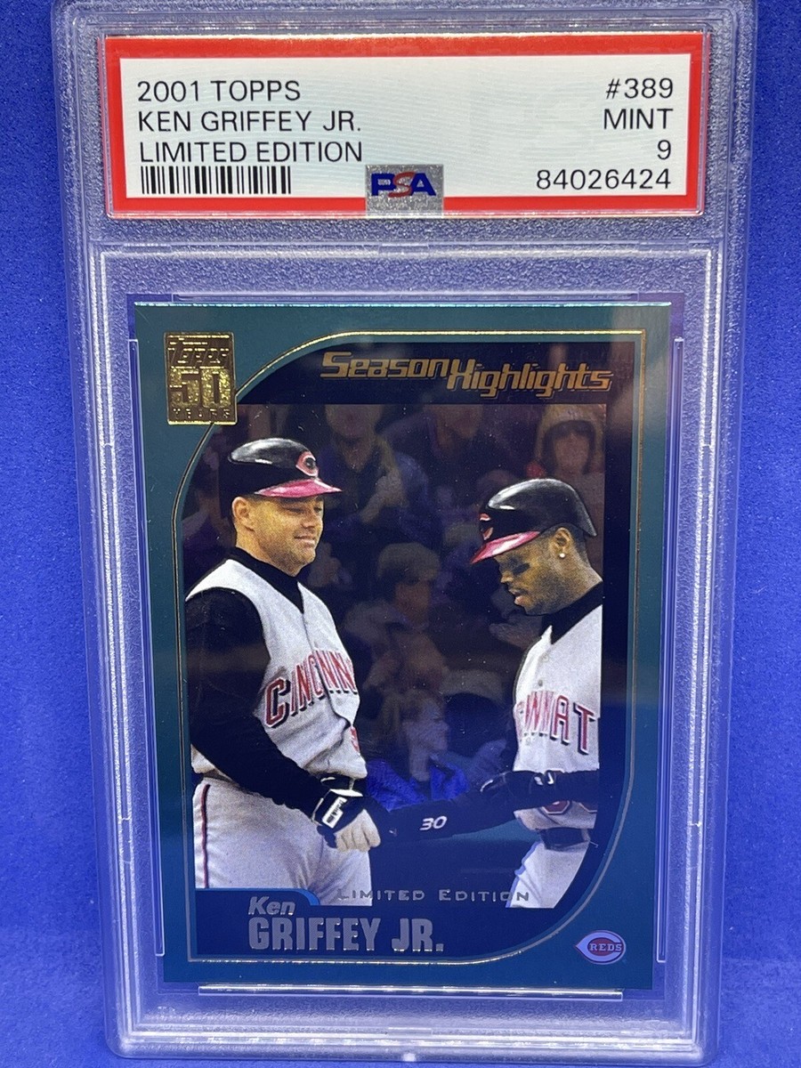 @you_n01 2001 Topps Ken Griffey Jr Limited Edition #389 PSA 9 Reds | eBay