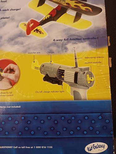 Kid Galaxy Elite Fleet R/C Field Flyer Remote Control Airplane / Biplane - Picture 4 of 8