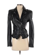 Muubaa Women Black Leather Jacket 2