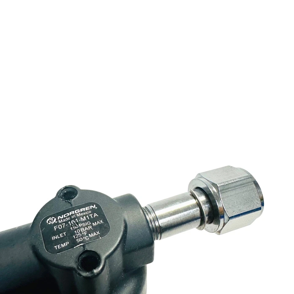 Filtro Norgren F07-161-M1TA, puerto PTF 1/8", policarbonato, manual, 5um, 150 psi Foto 4 de 4
