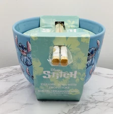 Disney Lilo & Stitch 20-Ounce Ramen Bowl and Chopstick Set
