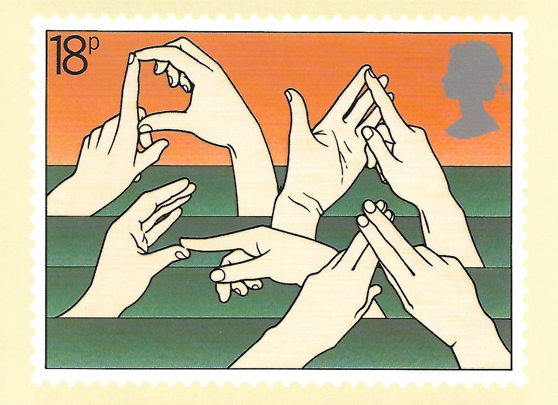 POST OFFICE STAMP POSTCARD INTERNATIONAL YEAR OF DISABLED PEOPLE (deaf