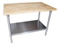 John Boos MFTG-9636 Work Table with Galvanized Undershelf
