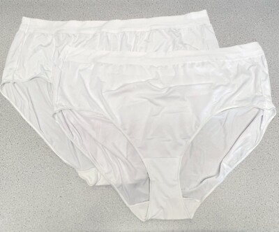 Just My Size Women's Microfiber Stretch Brief Underwear 2 pack Size 14 NWOB