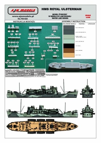 Modelos AJM 1/700 HMS Royal Ulsterman AJM700-023 - Imagen 6 de 12