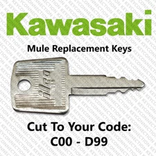 Kawasaki Mule Key Cut to Your Code C00 - D99
