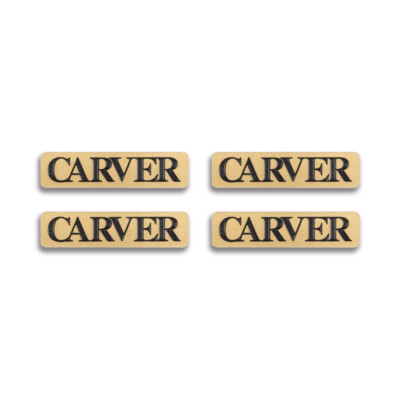 Carver Speakers Logo Badge Custom Made 38mm(1.49'')X9mm(0.35'') GOLD