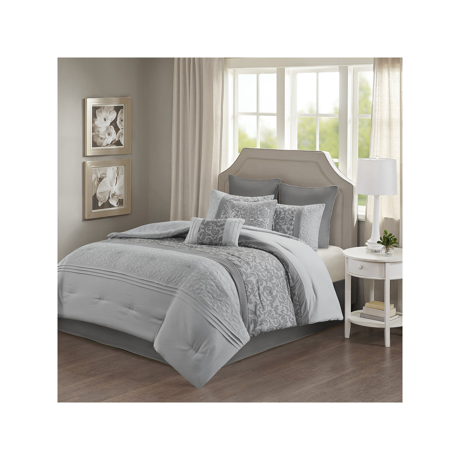 510 Design 5DS100218 Olliix 8 Piece Ramsey Embroidered Comforter Set