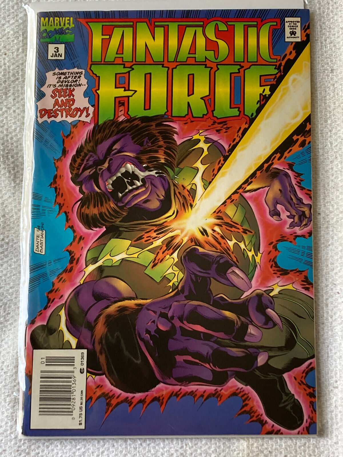 Fantastic Force #3 1994 VF/VF+ Marvel Comics
