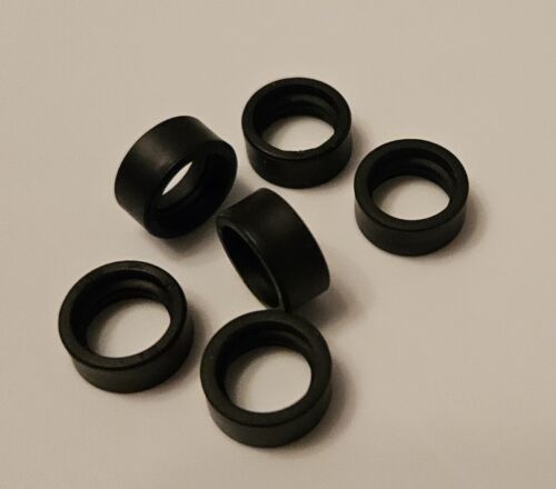 Lego Teile 50951 50945 schwarzer Reifen 14 mm x 6 mm massiv glatt 6 Stück brandneu