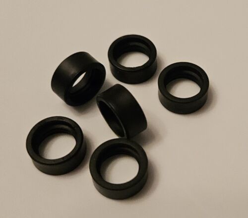 Lego Parts 50951 50945 Black Tire 14mm X 6mm Solid Smooth 6 Pieces Brand New  - Picture 1 of 2