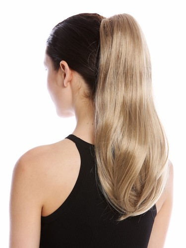 WIG ME UP Haarteil Zopf – Kurz, Glatt, Voluminös, Rotblond/Kupferblond, 25 Cm, Mit Butterfly-Klammer
