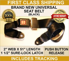 SEAT BELT SAFETY LAP BELTS ADJUSTABLE UNIVERS...