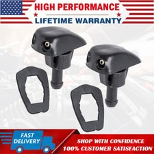 2x Universal Adjustable Dual Hole Windshield Washer Nozzle Wiper Water Spray Jet