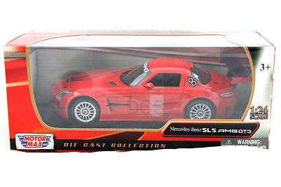 MotorMax  Mercedes Benz SLS AMG GT3 Red 1/24 Diecast Car 