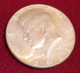 MÜNZE Half Dollar USA 1964 KENNEDY JFK Eagle Seal ss 900 SILBER 12 5g 30 6mm 1