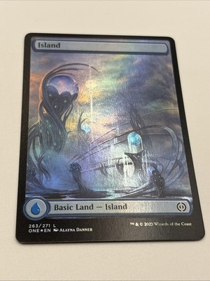Island 263 Full Art Foil MTG Phyrexia NM/LP