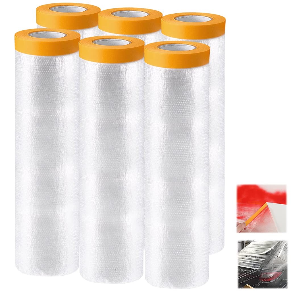 Papier de Masquage Peinture Bache Protection Dépliable Adhesive 240cm x 20M