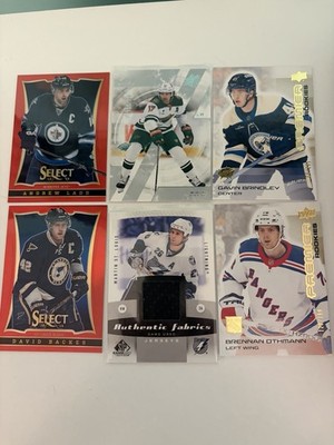 Panini Upper Deck NHL Hockey Lot: Select, SPx, Game Used Jersey, Gold