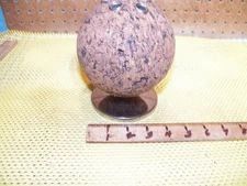 Vintage PARK SHERMAN Cork Bulletin Ball Desk Top Memo & Pencil Holder