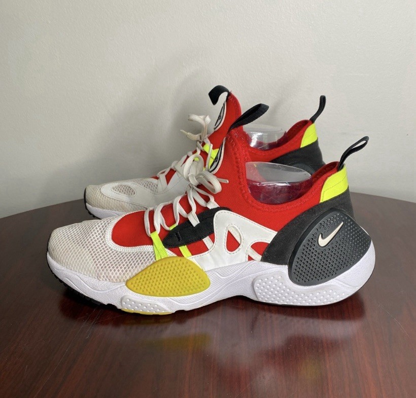 SAOLA Scarpe da corsa Nike Huarache EDGE da uomo taglia 11 5 US bianco rosso nero