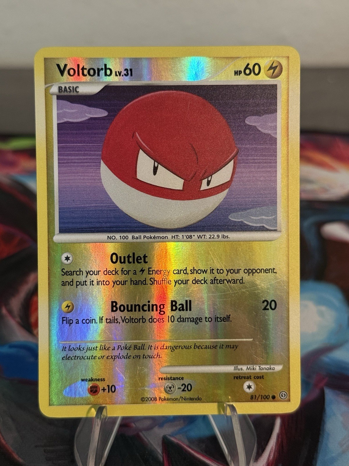 Pokémon Voltorb 81/100 Stormfront Reverse Holo