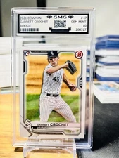 2021 Bowman Garrett Crochet Rookie #45 GMG Graded 10 Gem Mint 💎 RC
