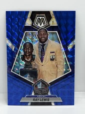 2023 Panini Mosaic Hall of Fame Blue Mosaic Prizm /99 Ray Lewis #273 HOF