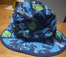 Carter's Baby Bucket Hat Blue Green Shark Sea Life Print 18M Breathable