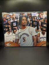 Stephon Castle Signed 8x10 Jsa San Antonio Spurs Basketball COA