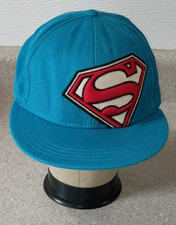Blue Superman Kids Large X-L Baseball Cap