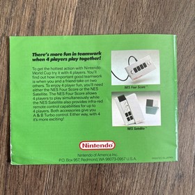 Nintendo NES Nintendo World Cup Soccer Manual ONLY
