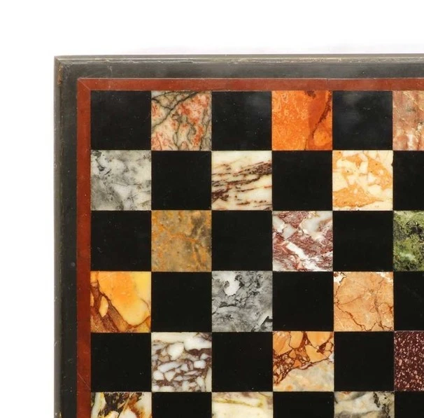 Marble Chess Board | Modern Chess Set | Stone Board Set | Unique Chess Gift Him - Image 3 of 4