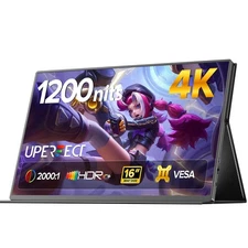 UColor T6 16 Inch 4K Portable Monitor Gaming Display Second Screen For Game PC