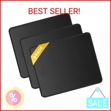 JIKIOU 3 Pack Mouse Pad with Stitched Edge, Comfortable Mouse Pads with Non-Slip