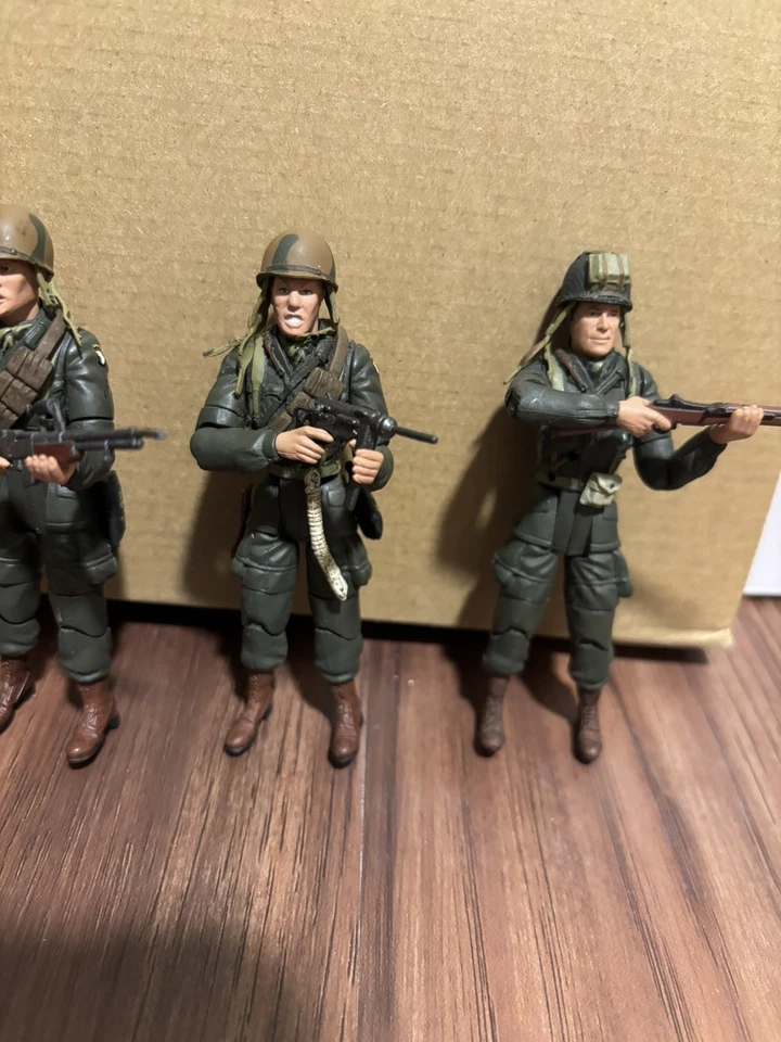 21st Century Toys Ultimate Soldier 1/18 4 Фигурки Лот товаров Армия США Вторая мировая война С Снаряжением - Изображение 4 из 4
