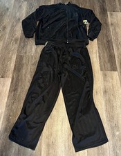 Vintage Athletic Works Track Suit Set Mens Jacket Pants Size XL Basketball Run