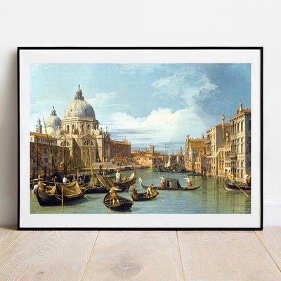 Canaletto Druck - Eingang zum Canal Grande Venedig, Wandbild Poster