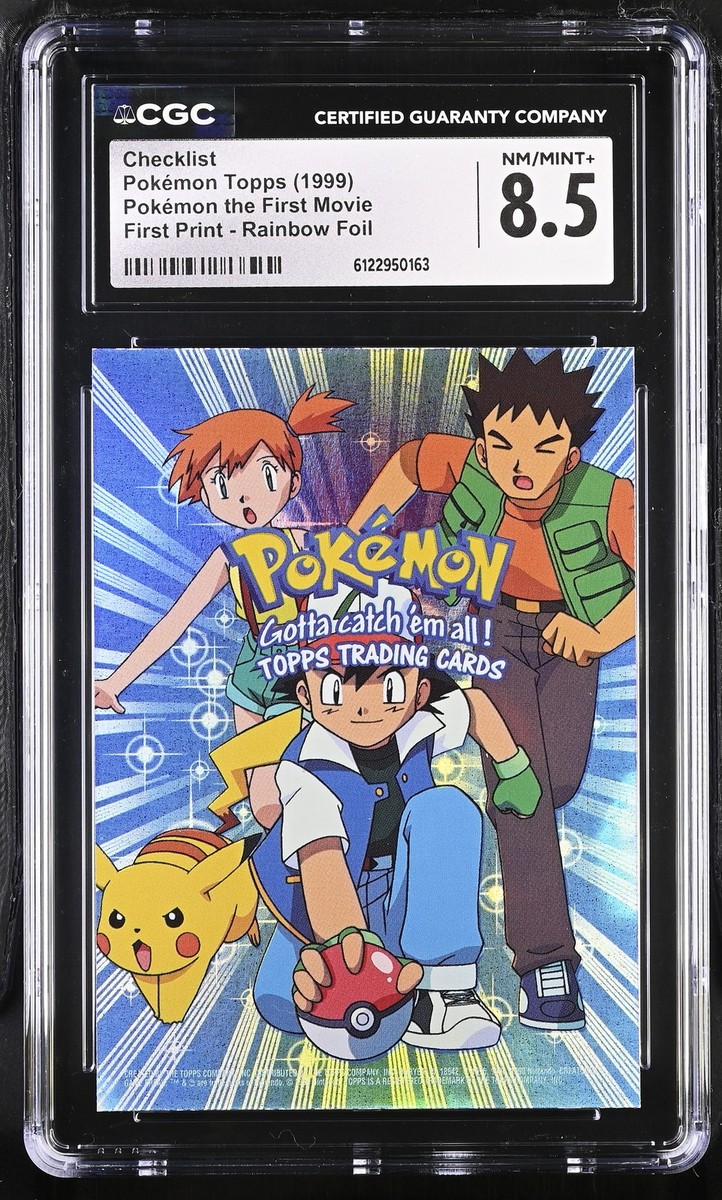 CGC 8.5 Checklist Topps the First Movie Rainbow Foil Pokemon Card | eBay CGC 8.5 Checklist Topps the First Movie Rainbow Foil Pokemon Card | eBay
