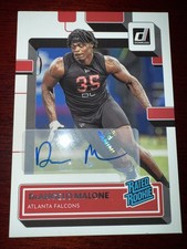 2022 Donruss Football DeAngelo Malone Auto Rated Rookie Parallel SP Falcons TL