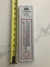 METAL TEXACO MOTOR OIL  ADVERTISING WALL THERMOMETER SIGN  VINTAGE