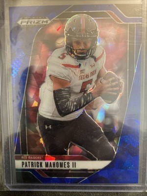 2025 Panini Prizm Draft Picks #198 Patrick Mahomes II Prizms Blue Ice