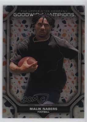 2024 Goodwin Champions Platinum Rainbow Terrazzo Malik Nabers Rookie RC 0nr3