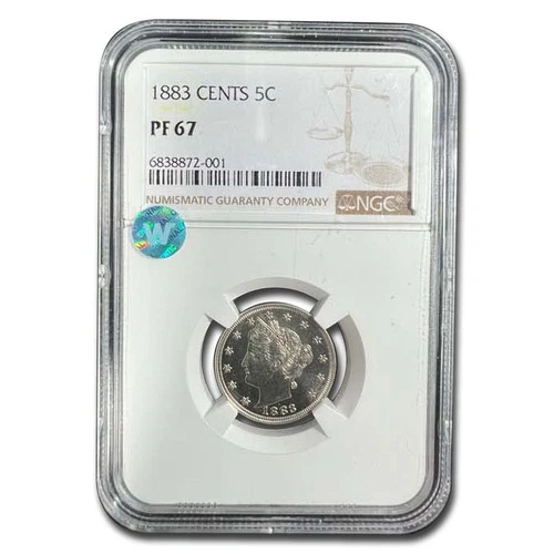 1883 Liberty Head V Nickel PF-67 NGC (Cents)