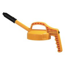Oil Safe 100309 Stretch Spout Lid, W/0.5 In Outlet, Yellow