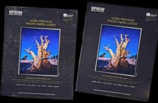 Lot of 2 Epson 8.5x11 Premium Ultra Luster Photo Paper 50  2  100 Sheets Total