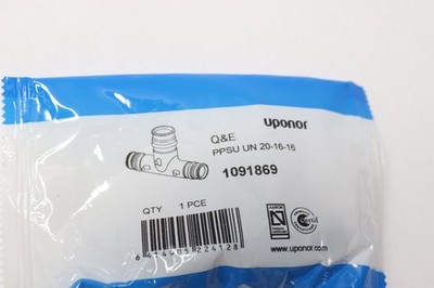 Uponor Q&E Reduced Tee 20X16X16 - 1091869